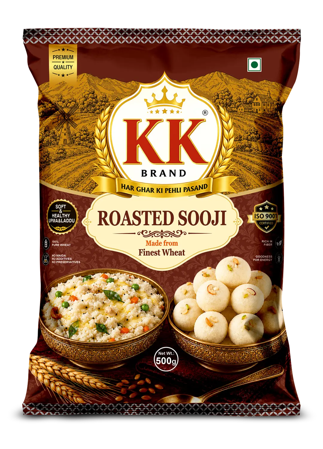 KK Brand Roasted Sooji